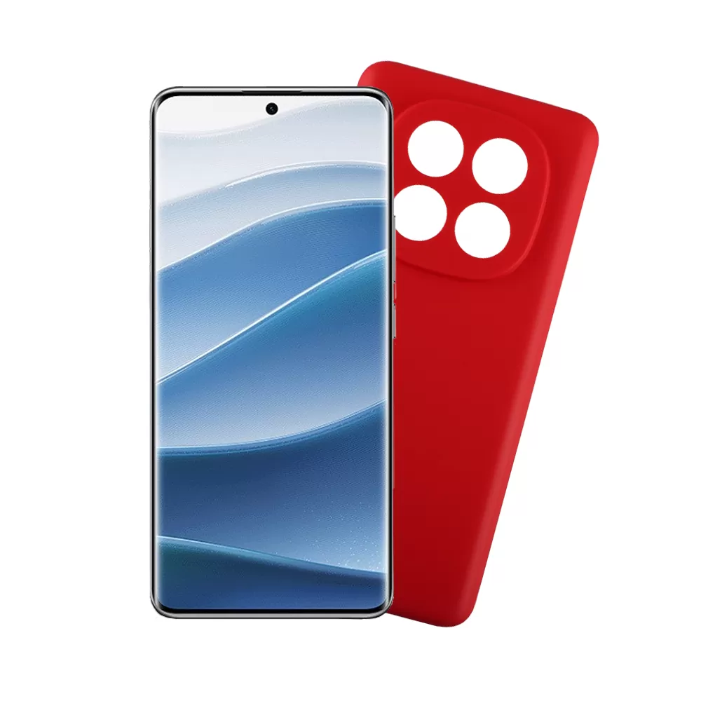 VOLTE-TEL SILICON TPU ΘΗΚΗ XIAOMI REDMI NOTE 14 PRO 5G/POCO X7 6.67in  FULL CAMERA PROTECTION RED