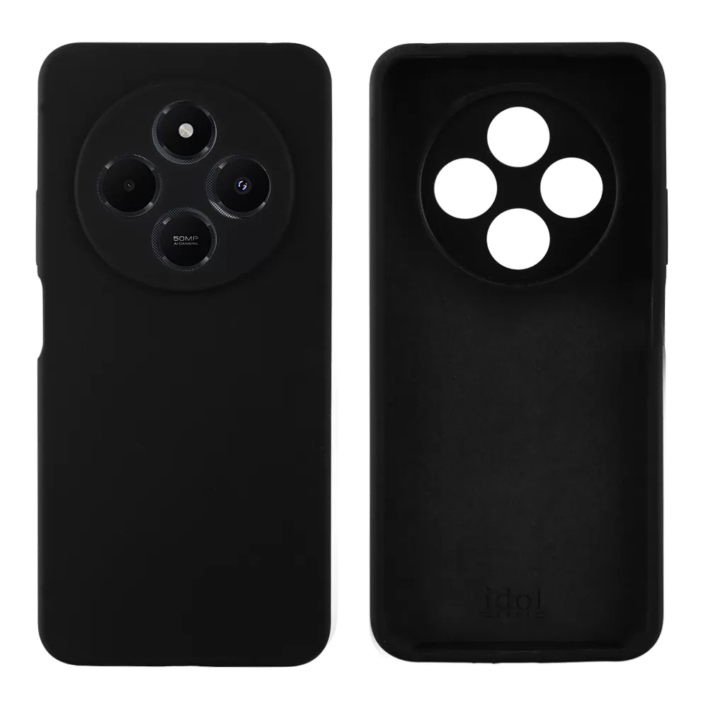 IDOL 1991 VELVET ELITE TPU ΘΗΚΗ XIAOMI REDMI 14C/ REDMI A4/ POCO C75/ POCO M7 5G 6.88in  4 SIDE FULL CAMERA PROTECTION BLACK