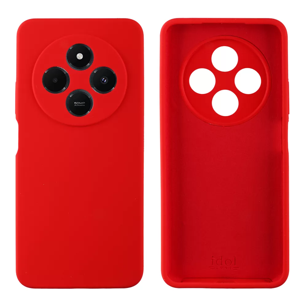 IDOL 1991 VELVET ELITE TPU ΘΗΚΗ XIAOMI REDMI 14C/ REDMI A4/ POCO C75/ POCO M7 5G 6.88in  4 SIDE FULL CAMERA PROTECTION RED