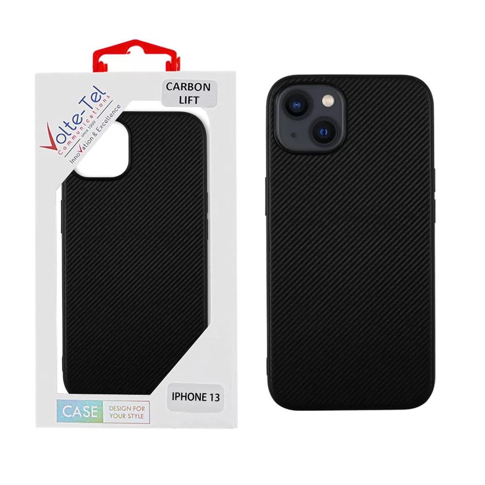 VOLTE-TEL CARBON LIFT ΘΗΚΗ IPHONE 13 6.1in  CAMERA GUARD BLACK