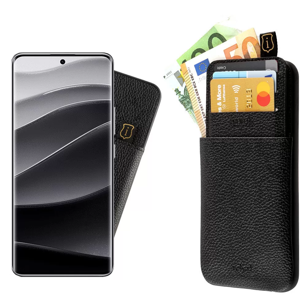 IDOL 1991 ANTI-RFID LEATHER SMART WALLET ΘΗΚΗ XIAOMI REDMI NOTE 14 PRO PLUS 5G 6.67in FULL CAMERA PROTECTION BLACK