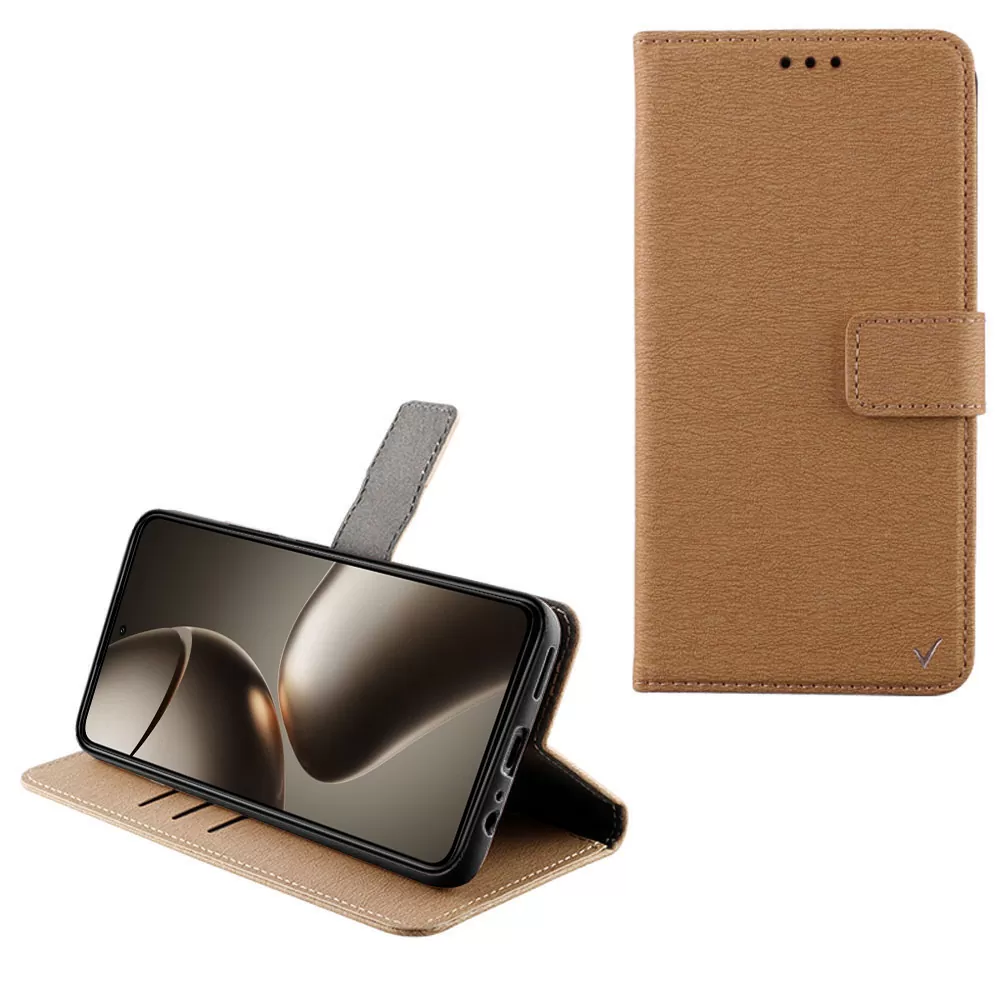 VOLTE-TEL ALLURE ΘΗΚΗ XIAOMI 14T PRO 5G 6.67in  MAGNET BOOK STAND CLIP GOLD