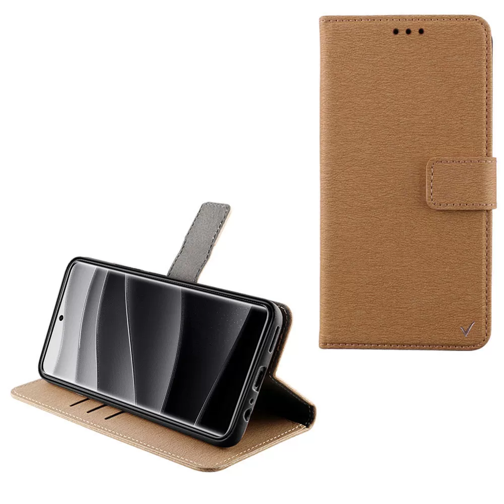 VOLTE-TEL ALLURE ΘΗΚΗ XIAOMI REDMI NOTE 14 PRO PLUS 5G 6.67in  MAGNET BOOK STAND CLIP GOLD