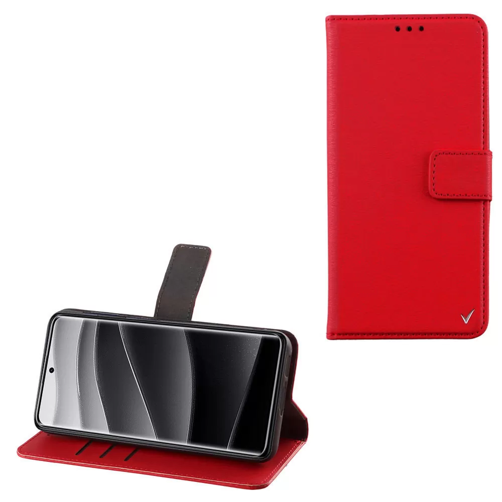 VOLTE-TEL ALLURE ΘΗΚΗ XIAOMI REDMI NOTE 14 PRO PLUS 5G 6.67in  MAGNET BOOK STAND CLIP RED