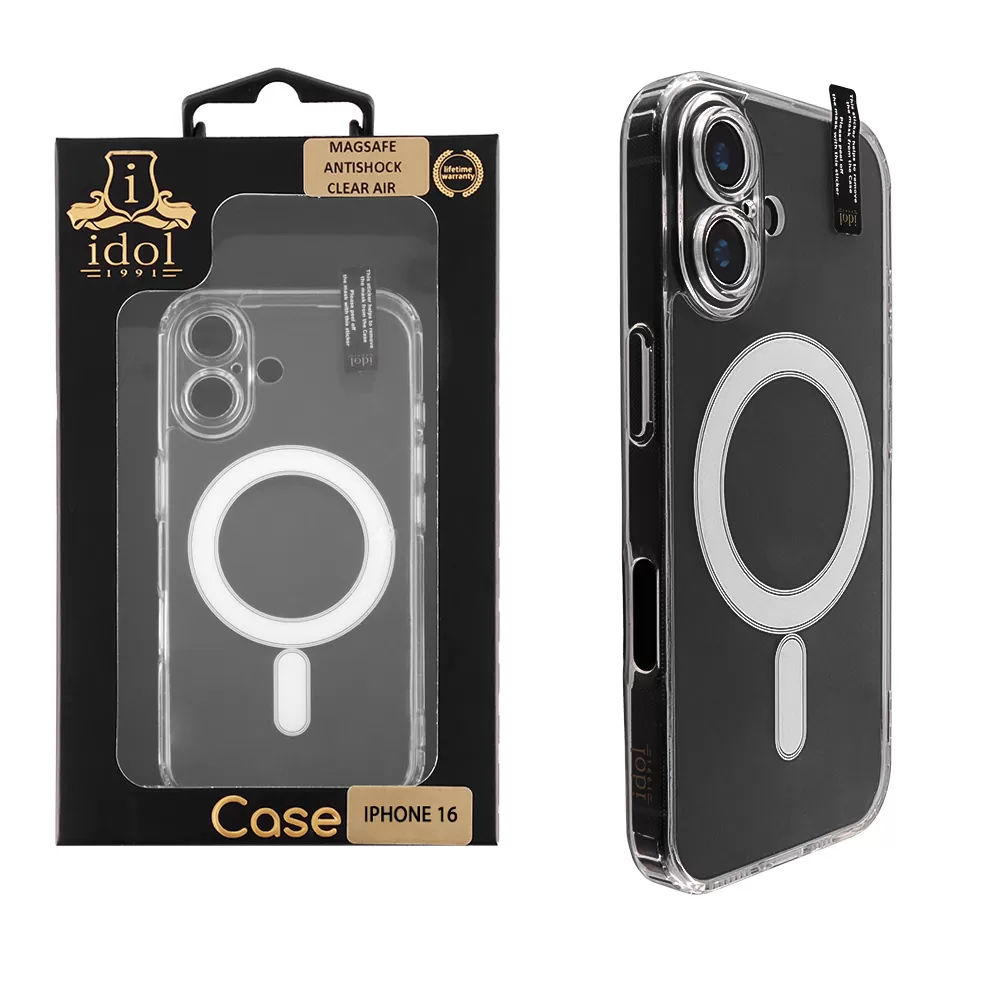 IDOL 1991 MAGSAFE ANTISHOCK CLEAR AIR TPU1 ΘΗΚΗ IPHONE 16 6.1" BACK COVER FULL CAMERA PROTECTION ΔΙΑΦΑΝΗ