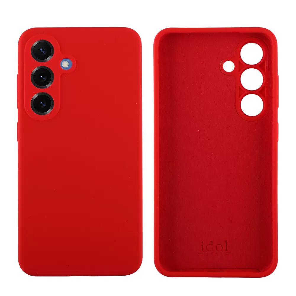 IDOL 1991 VELVET ELITE TPU ΘΗΚΗ SAMSUNG S25 PLUS 5G S936 6.7in  4 SIDE FULL CAMERA PROTECTION RED