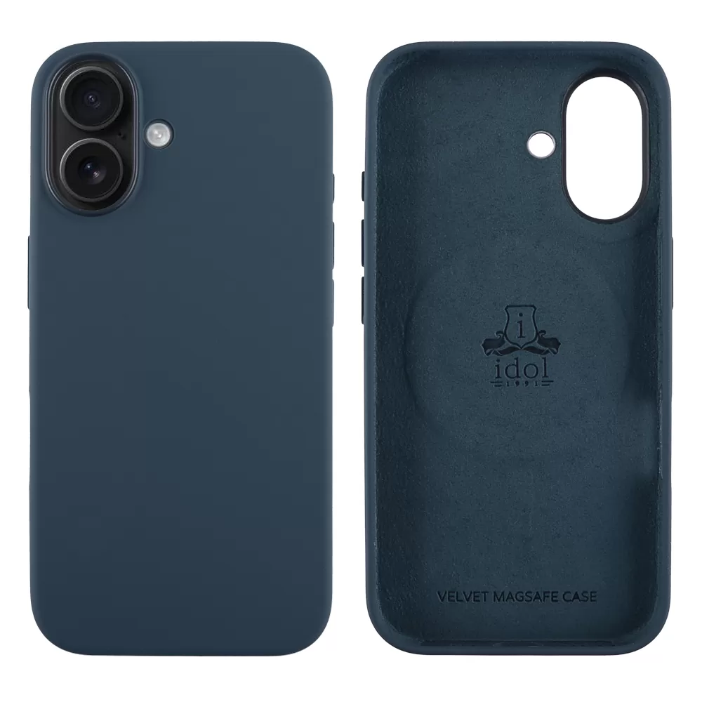 IDOL 1991 VELVET MAGSAFE TPU ΘΗΚΗ IPHONE 16 6.1in CAMERA GUARD DENIM BLUE