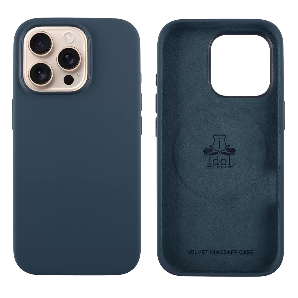 IDOL 1991 VELVET MAGSAFE TPU ΘΗΚΗ IPHONE 16 PRO 6.3in CAMERA DENIM BLUE