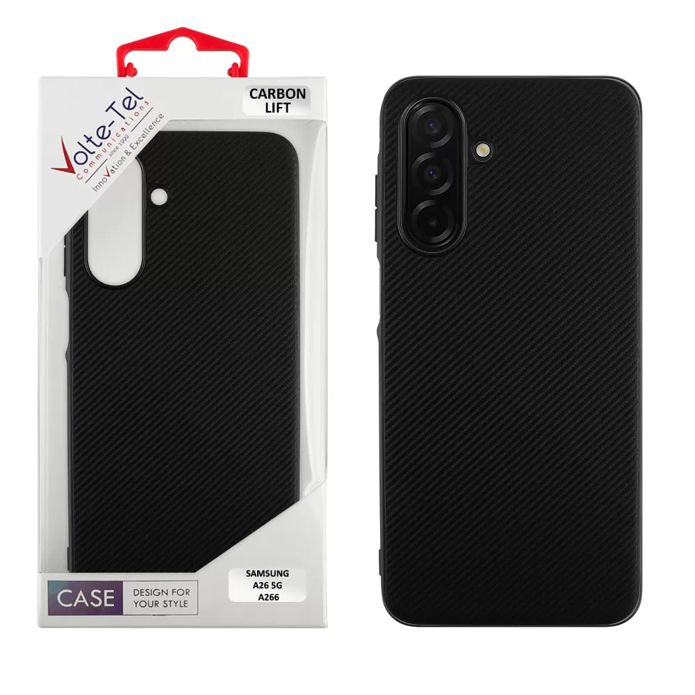 VOLTE-TEL CARBON LIFT ΘΗΚΗ SAMSUNG A26 5G A266 6.7in  CAMERA GUARD BLACK