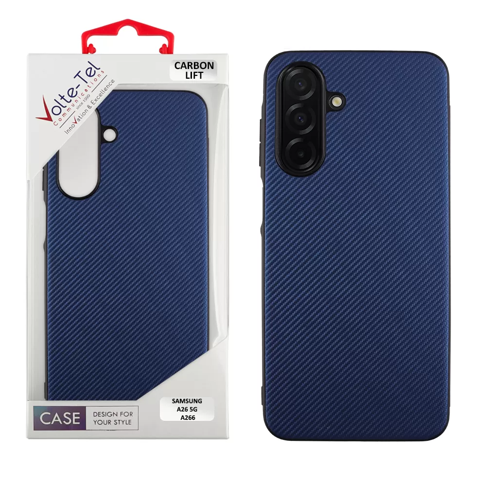 VOLTE-TEL CARBON LIFT ΘΗΚΗ SAMSUNG A26 5G A266 6.7in  CAMERA GUARD BLUE