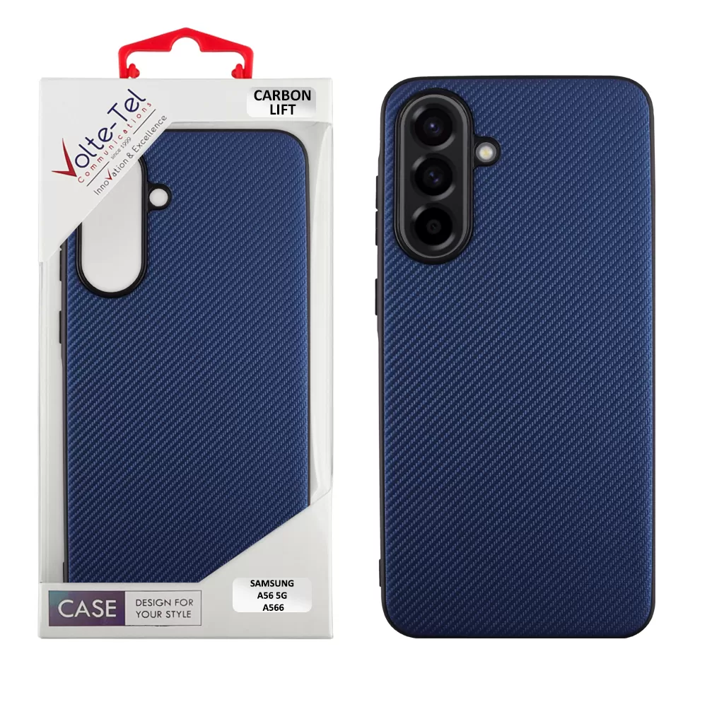 VOLTE-TEL CARBON LIFT ΘΗΚΗ SAMSUNG A56 5G A566 6.7in  CAMERA GUARD BLUE
