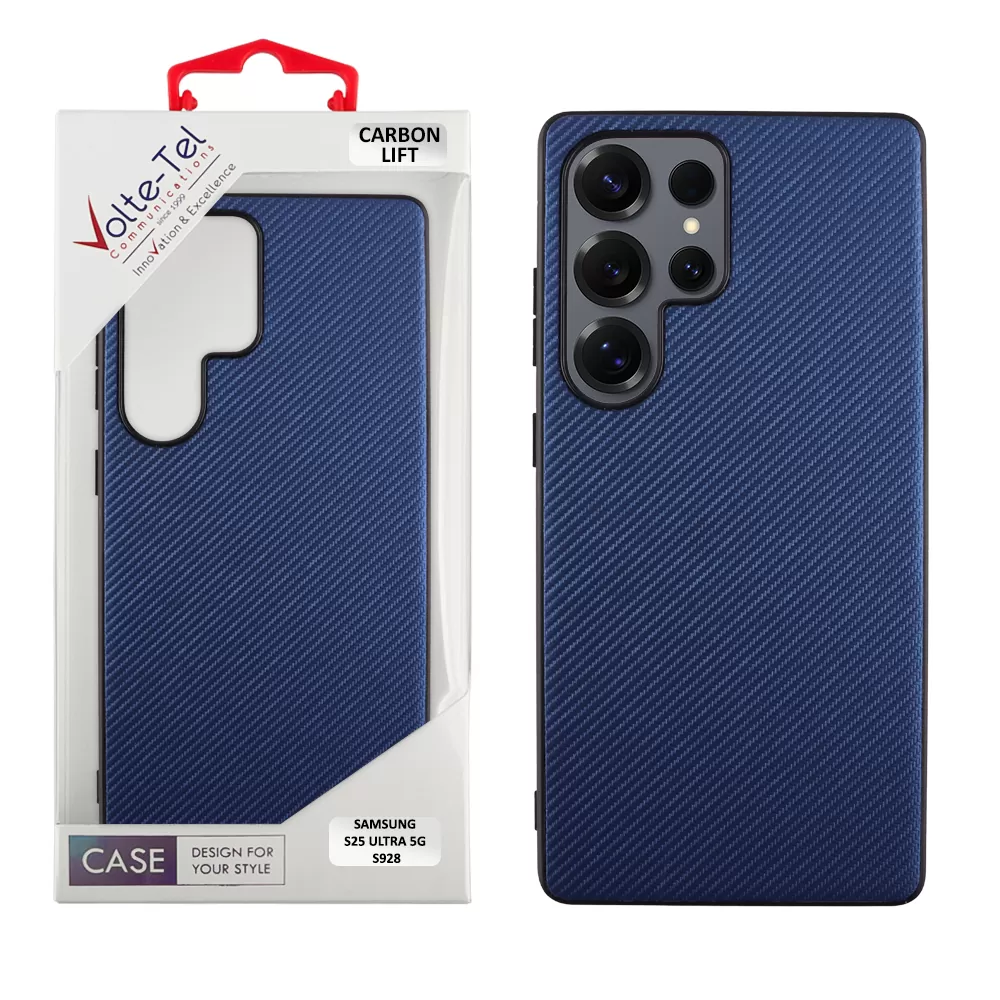 VOLTE-TEL CARBON LIFT ΘΗΚΗ SAMSUNG S25 ULTRA 5G S928 6.9in  CAMERA GUARD BLUE