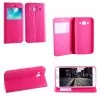 VOLTE-TEL ΘΗΚΗ SAMSUNG J5 J500 LEATHER-TPU VIEW BOOK STAND PINK