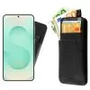 IDOL 1991 ΘΗΚΗ SAMSUNG S25 PLUS 5G S936 6.7" ANTI-RFID LEATHER SMART WALLET CAMERA GUARD BLACK