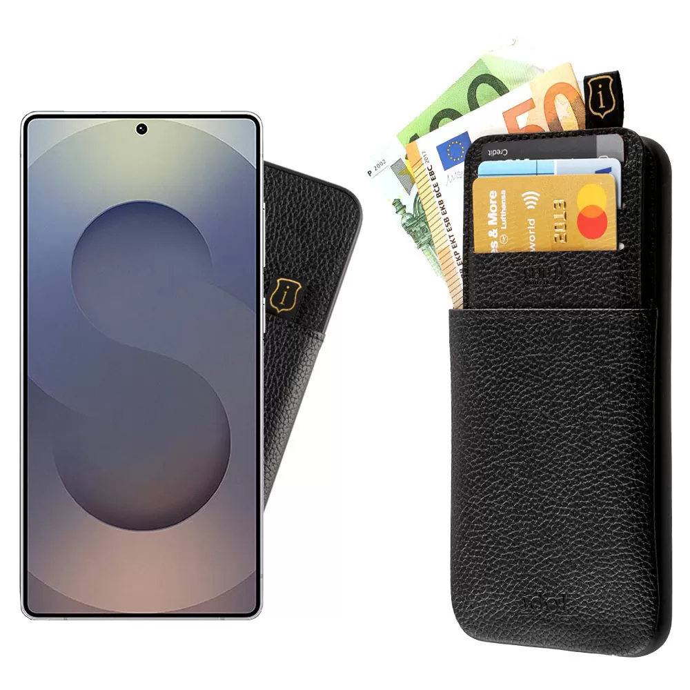 IDOL 1991 ANTI-RFID LEATHER SMART WALLET ΘΗΚΗ SAMSUNG S25 ULTRA 5G S938 6.9in CAMERA GUARD BLACK