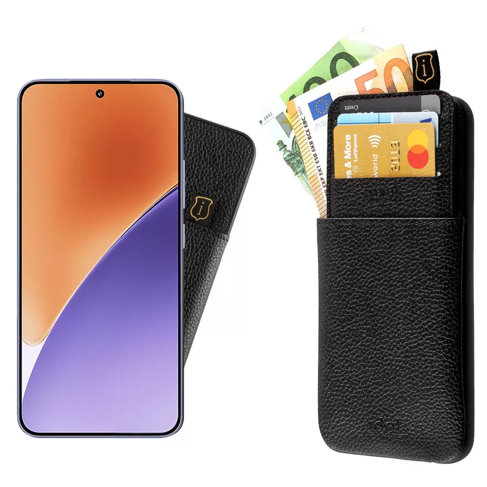 IDOL 1991 ANTI-RFID LEATHER SMART WALLET ΘΗΚΗ XIAOMI 15 5G 6.36in CAMERA GUARD BLACK