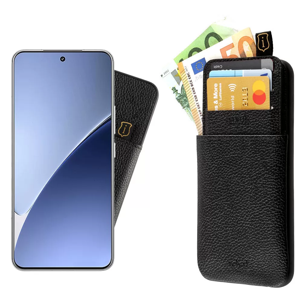 IDOL 1991 ANTI-RFID LEATHER SMART WALLET ΘΗΚΗ XIAOMI 15 PRO 5G 6.73in CAMERA GUARD BLACK