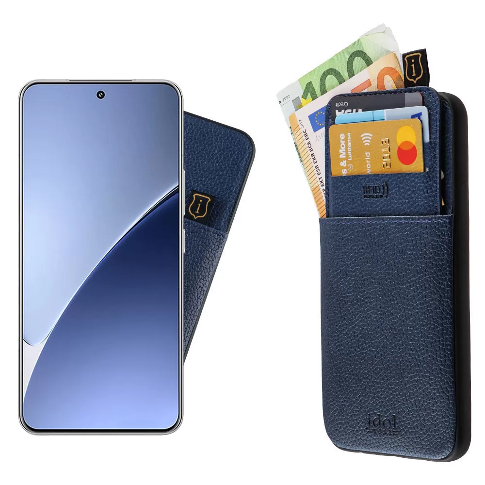 IDOL 1991 ANTI-RFID LEATHER SMART WALLET ΘΗΚΗ XIAOMI 15 PRO 5G 6.73in CAMERA GUARD BLUE