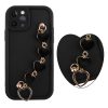 VOLTE-TEL SILICON TPU WITH STRAP ΘΗΚΗ IPHONE 11 PRO 5.8in  FULL CAMERA PROTECTION BLACK WITH BLACK HEARTS
