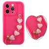 VOLTE-TEL SILICON TPU WITH STRAP ΘΗΚΗ IPHONE 14 PRO 6.1in  FULL CAMERA PROTECTION PINK WITH PINK HEARTS