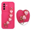 VOLTE-TEL SILICON TPU WITH STRAP ΘΗΚΗ SAMSUNG A26 5G A266 6.7in  FULL CAMERA PROTECTION PINK WITH PINK HEARTS