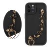 VOLTE-TEL SILICON TPU WITH STRAP ΘΗΚΗ IPHONE 11 PRO 5.8in  FULL CAMERA PROTECTION BLACK WITH BLACK BUTTERFLIES