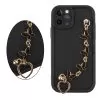 VOLTE-TEL SILICON TPU WITH STRAP ΘΗΚΗ IPHONE 11 PRO 5.8in FULL CAMERA PROTECTION BLACK WITH BLACK BUTTERFLIES