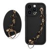 VOLTE-TEL SILICON TPU WITH STRAP ΘΗΚΗ IPHONE 14 PRO 6.1in  FULL CAMERA PROTECTION BLACK WITH BLACK BUTTERFLIES