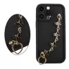 VOLTE-TEL SILICON TPU WITH STRAP ΘΗΚΗ IPHONE 14 PRO MAX 6.7in  FULL CAMERA PROTECTION BLACK WITH BLACK BUTTERFLIES