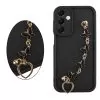 VOLTE-TEL SILICON TPU WITH STRAP ΘΗΚΗ SAMSUNG A16 4G A165/A16 5G A166 6.7in FULL CAMERA PROTECTION BLACK WITH BLACK BUTTERFLIES