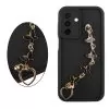 VOLTE-TEL SILICON TPU WITH STRAP ΘΗΚΗ SAMSUNG A26 5G A266 6.7in  FULL CAMERA PROTECTION BLACK WITH BLACK BUTTERFLIES