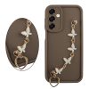 VOLTE-TEL SILICON TPU WITH STRAP ΘΗΚΗ SAMSUNG A26 5G A266 6.7in  FULL CAMERA PROTECTION BROWN WITH WHITE BUTTERFLIES