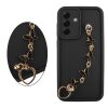 VOLTE-TEL SILICON TPU WITH STRAP ΘΗΚΗ SAMSUNG A36 5G A366 6.7in  FULL CAMERA PROTECTION BLACK WITH BLACK BUTTERFLIES
