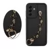 VOLTE-TEL SILICON TPU WITH STRAP ΘΗΚΗ SAMSUNG A36 5G A366 6.7in FULL CAMERA PROTECTION BLACK WITH BLACK BUTTERFLIES