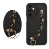 VOLTE-TEL SILICON TPU WITH STRAP ΘΗΚΗ SAMSUNG A56 5G A566 6.7in  FULL CAMERA PROTECTION BLACK WITH BLACK BUTTERFLIES