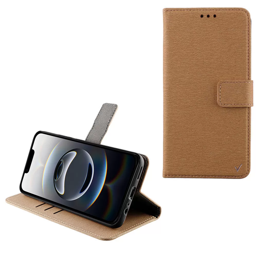 VOLTE-TEL ALLURE ΘΗΚΗ IPHONE 16E/ IPHONE 17E 6.1in  MAGNET BOOK STAND CLIP GOLD