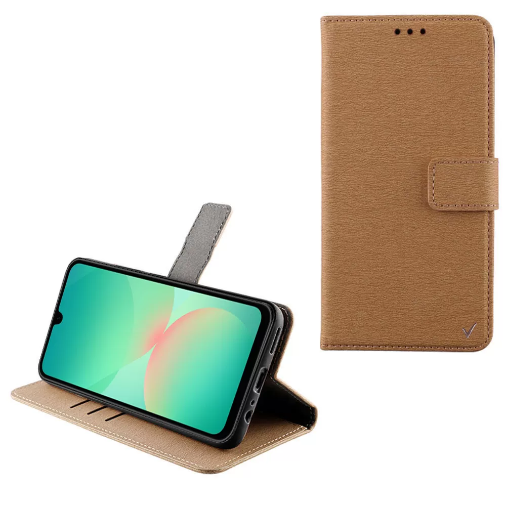 VOLTE-TEL ALLURE ΘΗΚΗ SAMSUNG A26 5G A266 6.7in  MAGNET BOOK STAND CLIP GOLD