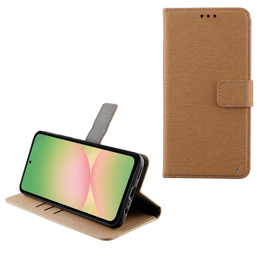 VOLTE-TEL ALLURE ΘΗΚΗ SAMSUNG A56 5G A566 6.7in  MAGNET BOOK STAND CLIP GOLD