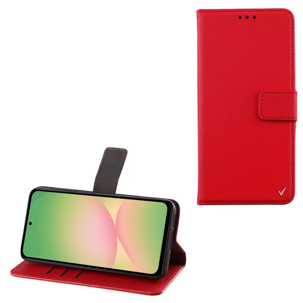 VOLTE-TEL ALLURE ΘΗΚΗ SAMSUNG A56 5G A566 6.7in  MAGNET BOOK STAND CLIP RED