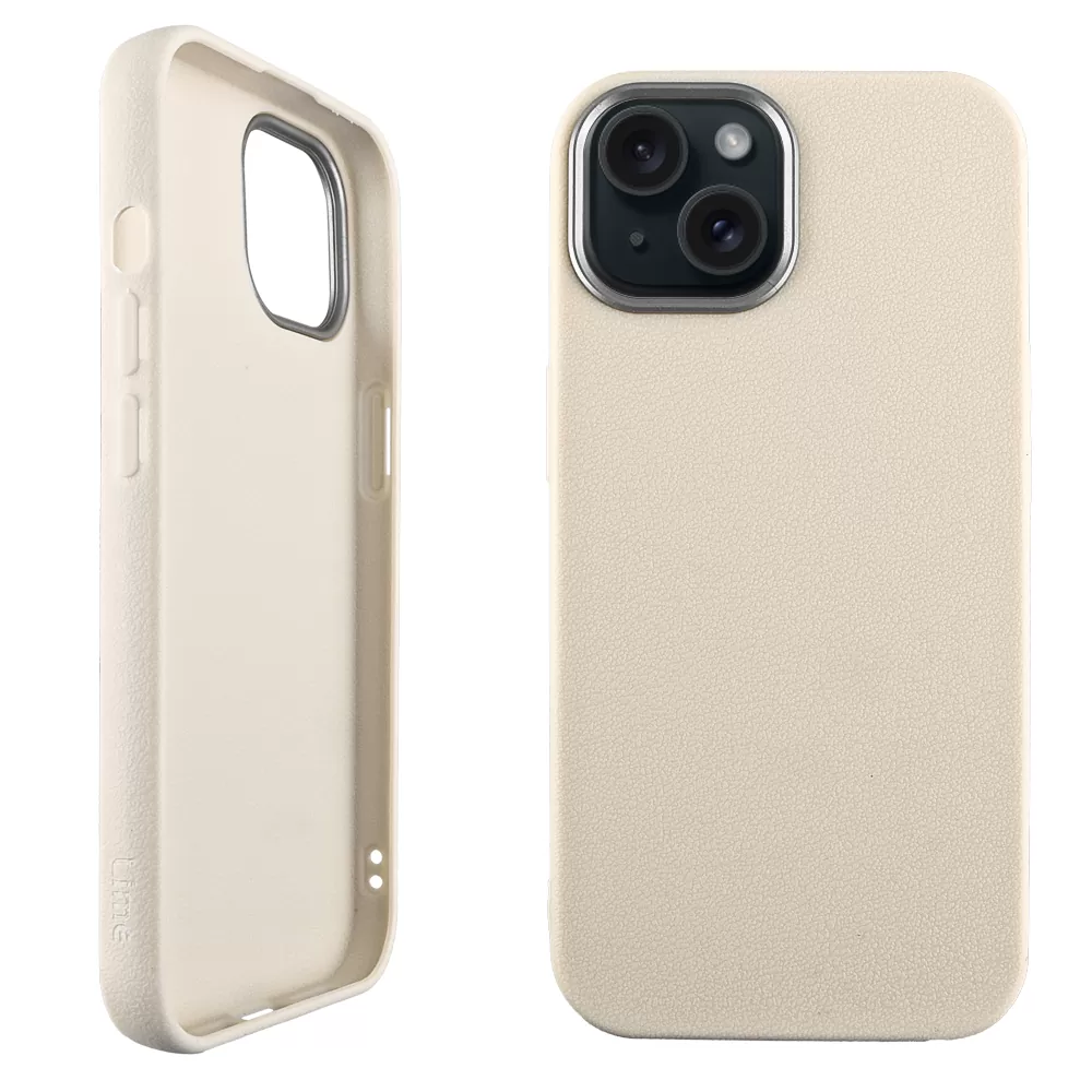 LIME FLEXISNAP TPU ΘΗΚΗ IPHONE 15 6.1in CAMERA GUARD OFF WHITE