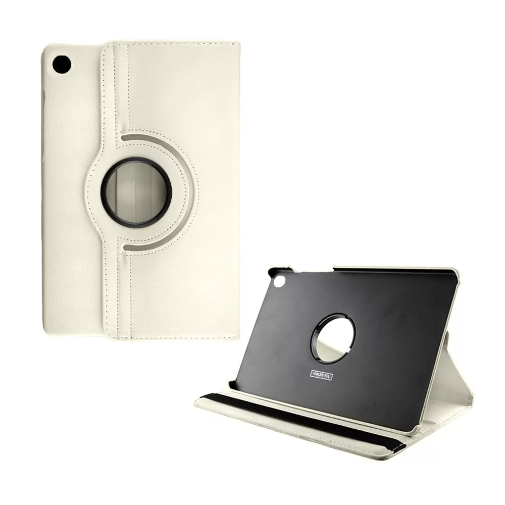 VOLTE- TEL LEATHER BOOK ROTATING STAND ΘΗΚΗ XIAOMI REDMI PAD SE 8.7in OFF WHITE