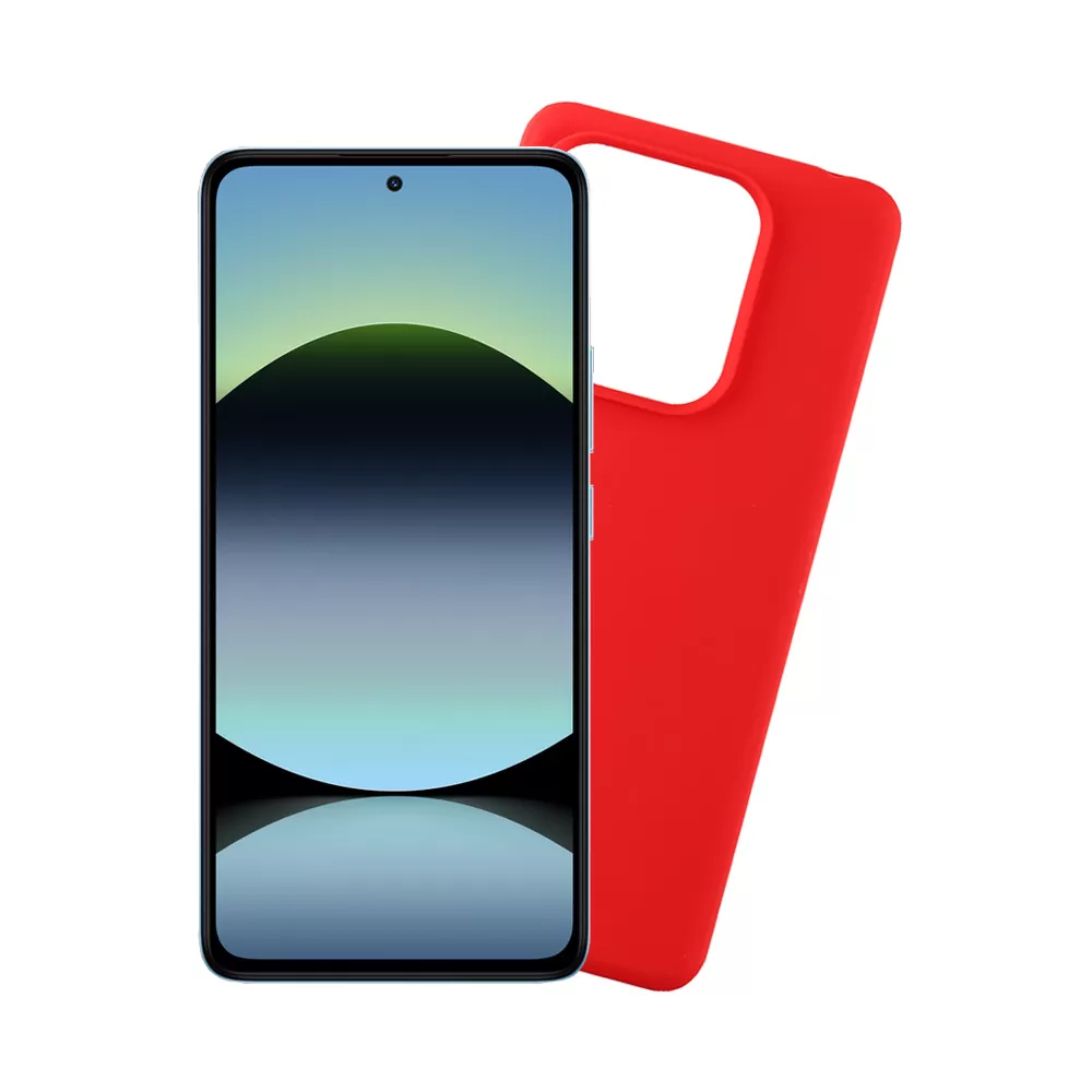 VOLTE-TEL SILICON TPU ΘΗΚΗ XIAOMI REDMI NOTE 14 4G 6.67in  CAMERA GUARD RED