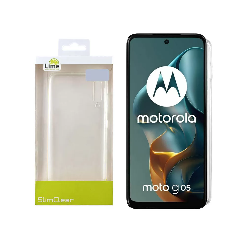 LIME SLIMCLEAR TPU ΘΗΚΗ MOTOROLA MOTO G05 6.67in FULL CAMERA PROTECTION ΔΙΑΦΑΝΗ