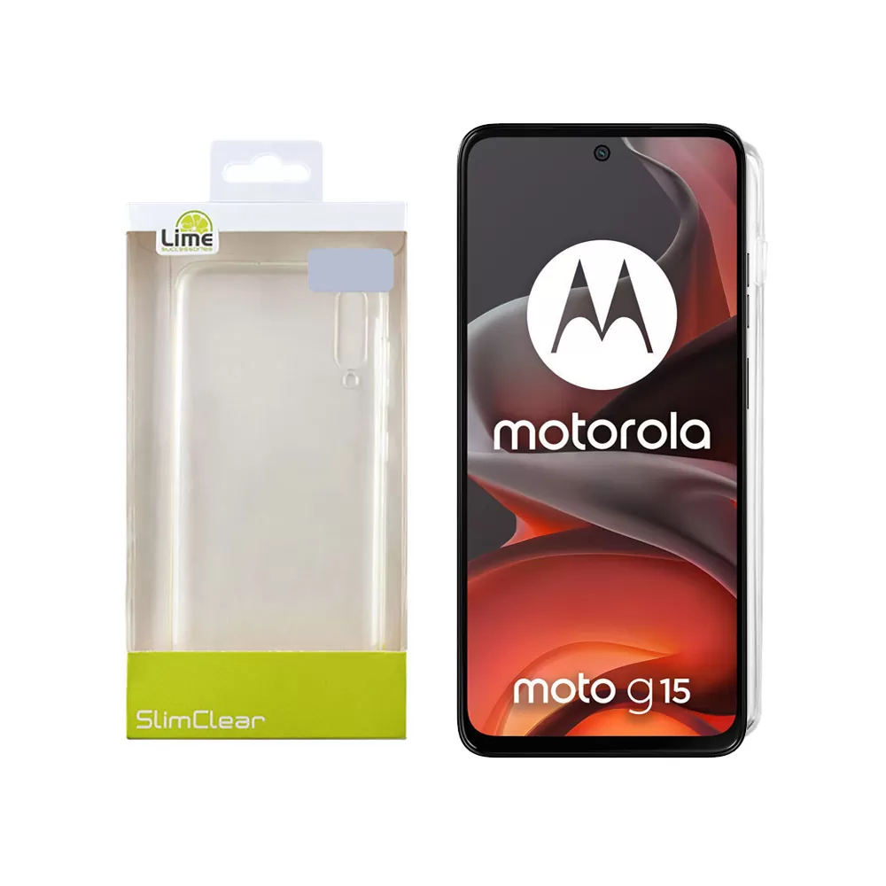 LIME SLIMCLEAR TPU ΘΗΚΗ MOTOROLA MOTO G15/G15 POWER 6.72in FULL CAMERA PROTECTION ΔΙΑΦΑΝΗ