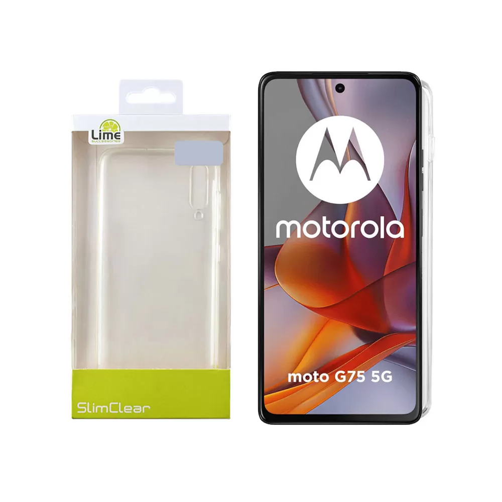 LIME SLIMCLEAR TPU ΘΗΚΗ MOTOROLA MOTO G75 5G 6.78in FULL CAMERA PROTECTION ΔΙΑΦΑΝΗ