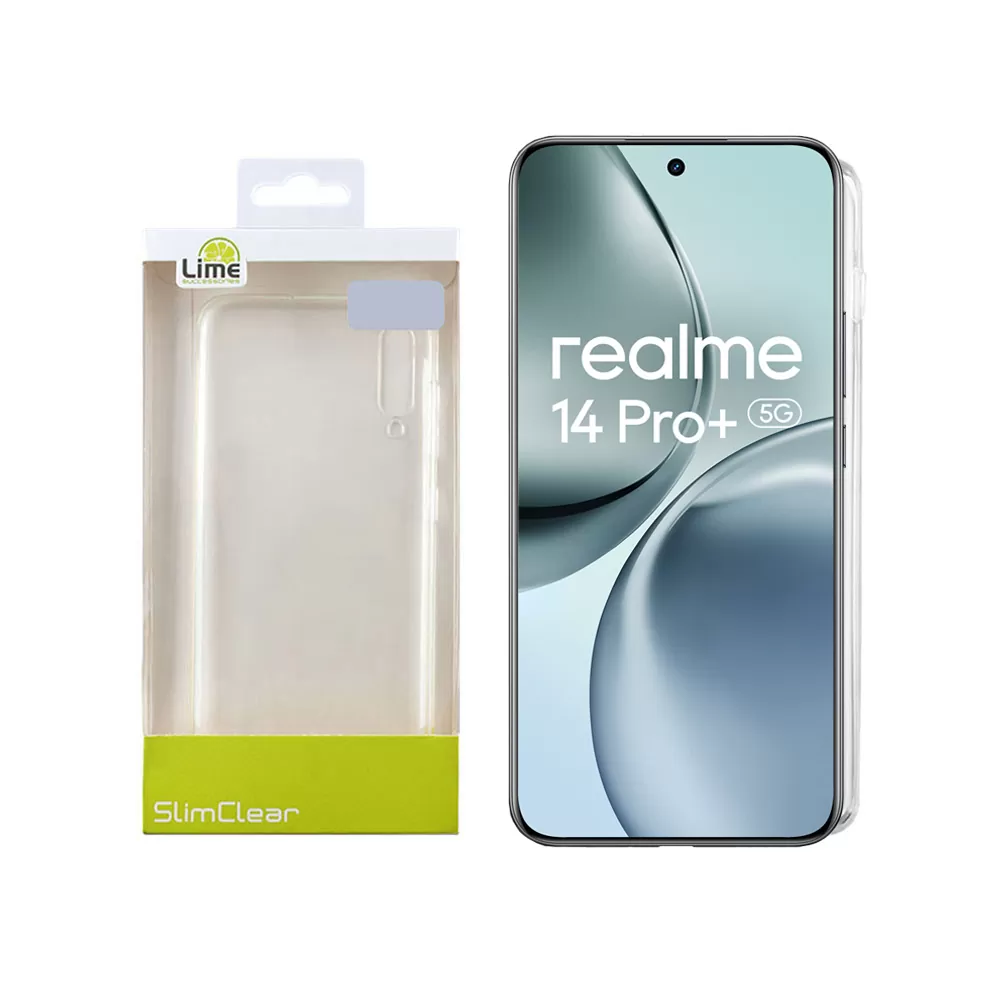 LIME SLIMCLEAR TPU ΘΗΚΗ REALME 14 PRO PLUS 5G 6.83in CAMERA GUARD ΔΙΑΦΑΝΗ