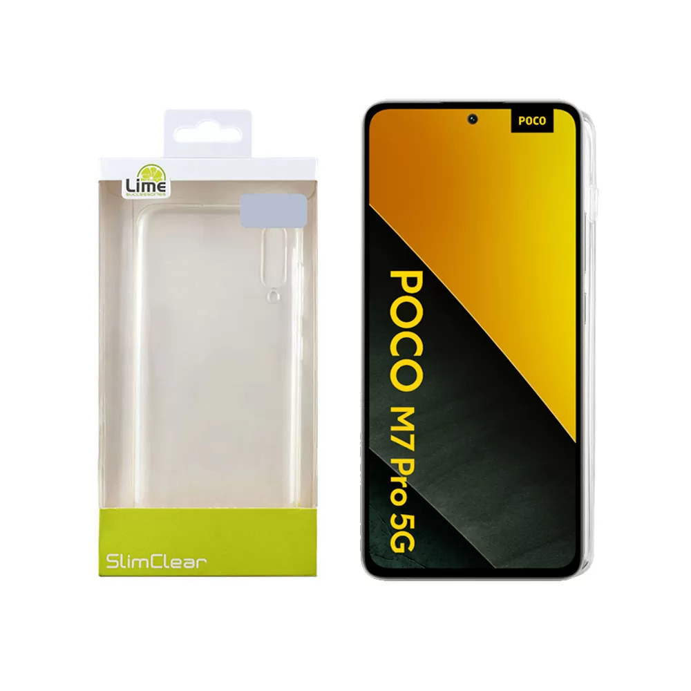 LIME SLIMCLEAR TPU ΘΗΚΗ XIAOMI POCO M7 PRO 5G 6.67in FULL CAMERA PROTECTION ΔΙΑΦΑΝΗ