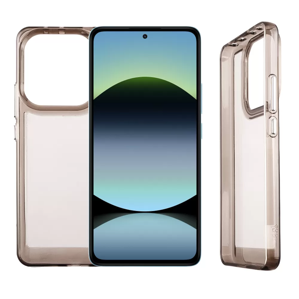 IDOL 1991 CRISTALYTE TPU ΘΗΚΗ XIAOMI REDMI NOTE 14 4G 6.67in  CAMERA GUARD ΔΙΑΦΑΝΗ ΓΚΡΙ