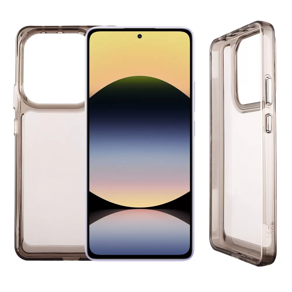IDOL 1991 CRISTALYTE TPU ΘΗΚΗ XIAOMI REDMI NOTE 14 5G 6.67in  CAMERA GUARD ΔΙΑΦΑΝΗ ΓΚΡΙ