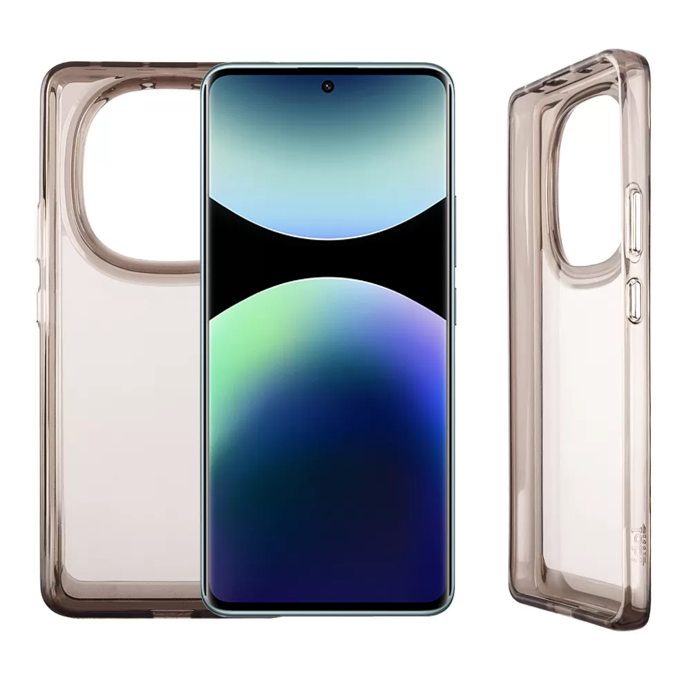 IDOL 1991 CRISTALYTE TPU ΘΗΚΗ XIAOMI REDMI NOTE 14 PRO PLUS 5G 6.67in  CAMERA GUARD ΔΙΑΦΑΝΗ ΓΚΡΙ